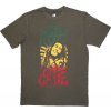 Bob Marley Tričko One Love Gradient Stone Wash Unisex Green S