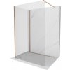 MEXEN/S - Kioto Sprchová zástena WALK-IN 90 x 70 cm, transparent, meď kartáčovaná 800-090-212-65-00-070