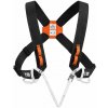 Prsný popruh Petzl Explo - black/orange