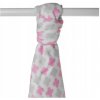 Kikko Bambusová osuška XKKO BMB 90x100 Scandinavian Baby Pink Cross