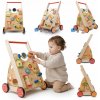 Interaktívny drevený chodúľka a vozík 2 v 1