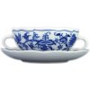Cibulák Šálka ​​s dvoma uškami a podšálka na polievku bojón 0,30l Originálny Český Porcelán Dubí