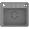 DEANTE DEANTE - Momi metallic grey Granitový drez, 1-bowl ZKM_S103