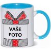HRNČEK S FOTKOU FAREBNÝ RÁMIK DARČEK 350 ML FOTOPOŠTA Farba: MODRÝ