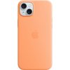 Apple iPhone 15 Plus Silicone Case with MagSafe - Orange Sorbet MT173ZM/A