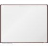 Biela magnetická popisovacia tabuľa boardOK, 1500 x 1200 mm, hnedý rám