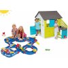 Smoby set domček Pretty Blue a AquaPlay vodná dráha AquaPlay'n Go v kufríku 810703-17