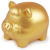 Zlaté prasiatko pre šťastie / pokladnička pre svadby a Vianoce - 1 ks zlatá