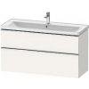 Duravit D-Neo - Umývadlová skrinka, 118x63x45 cm, 2 zásuvky, matná biela DE4391010180000