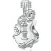For Silver Vintage korálik elektrická Gitara - Striebro 925