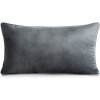 Eurofirany Zamatový vankúš GAJA ová antracit Polyester 30x50 cm