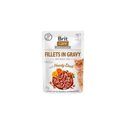 Brit Care Cat Fillets in Gravy Hearty Duck 5 x 85 g