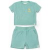 Little Dutch Tričko a kraťasy Seashells / Stripes Surf Blue vel. 86/92
