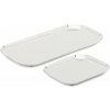 Nirela Kave Home Servírovacie tácky v súprave 2 ks z nehrdzavejúcej ocele 15x29 cm