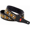 RightOnStraps Legend Casino Beige/Blanco/Negro,/Jacquard Gitarový pás