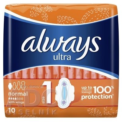 ALWAYS ULTRA NORMAL PLUS 10 hygienické vložky 1x10 ks