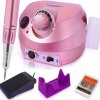 Brúska na nechty NETBUY RUŽOVÁ BRÚSKA 65W NAIL DRILL + SADA 48 FRÉZ 65W