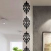 Zrkadlové samolepky ornamenty - čierne