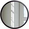 Nástenné zrkadlo LEJA okrúhle fi475 ČIERNE do predsiene, obývačky, ŠTÝLOVÉ