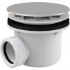 Alcadrain ALCA A49CR sifón pre vaňu, priemer 90 mm, pochrómovaný plastový kryt, chróm, A49CR
