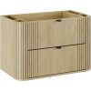 Comad Ovalia Cremona skrinka 80x45.8x52 cm závesná kúpeľňová skrinka pod umývadlo dub OVALIA CREMONA 82-80-46-2S