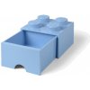 LEGO úložný box so šuplíkom 250x250x180mm - svetlo modrý (LEGO40051736)
