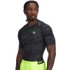 Pánske kompresné tričko s krátkym rukávom UNDER ARMOUR-UA HG Armour Printed SS-BLK Čierna L