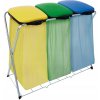 Stojan na vrecia Artex kovový výklopný 3-komorový 360 l farebný