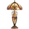 Interierové rustikálne svietidlo PREZENT TIFFANY XXI TABLE LAMP 1706