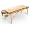 Fabulo GURU Set drevené masážne lehátko Farba: béžová 192*76 cm / 16,8 kg / 5 farieb