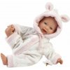 Llorens 63312 Little Baby - realistické miminko s měkkým látkovým tělem - 32 cm