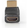 Nedis CVGB34902BK - HDMI™ Adaptér Úhlový 270° | HDMI Konektor - HDMI Zásuvka | Černá barva