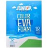 JUNIOR Color Eva Foam, dekoračná pena A4 2mm zelená (10ks)