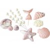 Sada morská panna, mušličky 11 ks