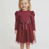 Dievčenské šaty Grétka bordové Veľkosť: 98/104