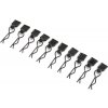 Losi body clip black, small (10): LMT
