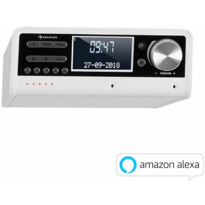 Auna Intelligence DAB+, kuchynské rádio, hlasové ovládanie Alexa, Spotify, bluetooth, biele (KC6-IntelligenceDAB+)