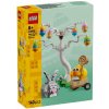 LEGO Iconic 40808 Veľkonočný zajačik, kuriatko a zbieranie vajíčok