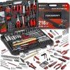 FORCEKRAFT FORCEKRAFT Veľká sada kľúčov a náradia, 216 ks, s kufríkom na náradie