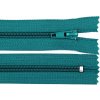 Špirálový zips No 5 dĺžka 18 cm POL - tyrkys zelený tmavý - VÝPREDAJ