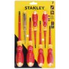 STHT60031-0 STANLEY 7-DÍLNÁ SADA IZOLOVANÝCH ŠROUBOVÁKŮ VDE - PLOCHÝ + PZ + ZKOUŠEČKA