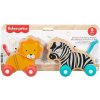 Fisher-Price postrkovací lev a zebra JFN19
