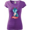 Folklór - líška samostatná - Dámske tričko Pure - XS ( Fialová )
