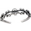 For Silver Stříbrný prsten na nohu Lebka a kosti – Stříbro 925