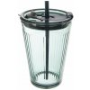 Orion Pohár s viečkom a slamkou VERDE 460 ml