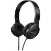 Panasonic RP-HF100ME slúchadlá On Ear káblové, RP-HF100ME-K, čierna; RP-HF100ME-K