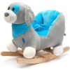 BABY MIX Hojdacia hračka s melódiou psík modrý 50x60x30 modrá