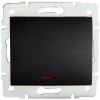 Kanlux LOGI 33622 Jednopólový vypínač s LED - čierna matná