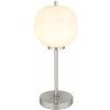 GLOBO 15345TNO BLACKY I stolná lampička V450mm 1xE14 matný nikel, biela