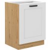 Spodná skrinka, biela/dub artisan, LULA 60 D 1F BB